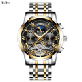 BIDEN 0191 Automatic Mechanical Wrist Men Watch Mens Moon Phase Watch Leather Watches Manufacturing